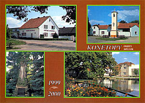 Pohlednice obce Kontopy - foto V. Kopiva (2000)